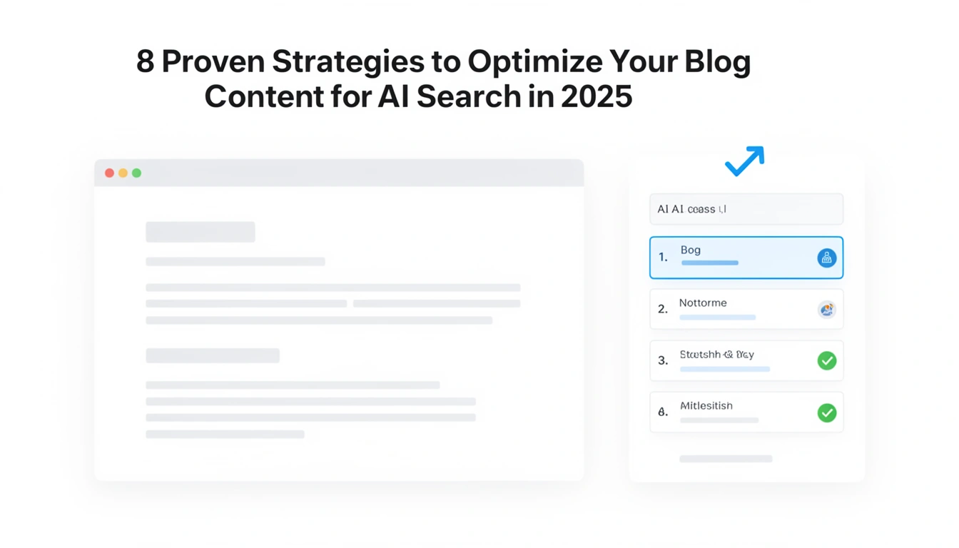 8 Proven Strategies to Optimize Your Blog Content for AI Search in 2025